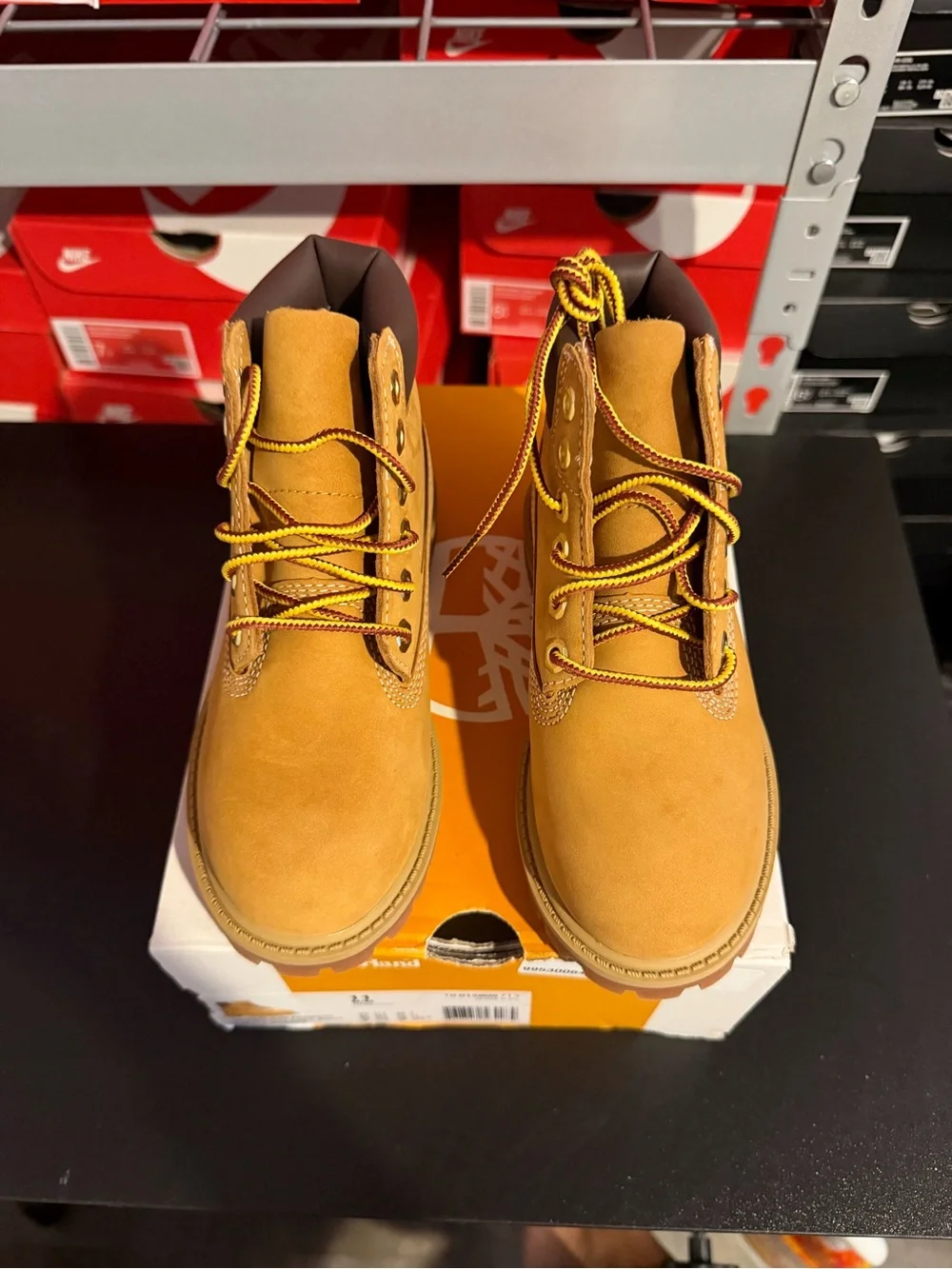 Timberland WheatPremium Nubuck Boots PreSchool Kids size 11